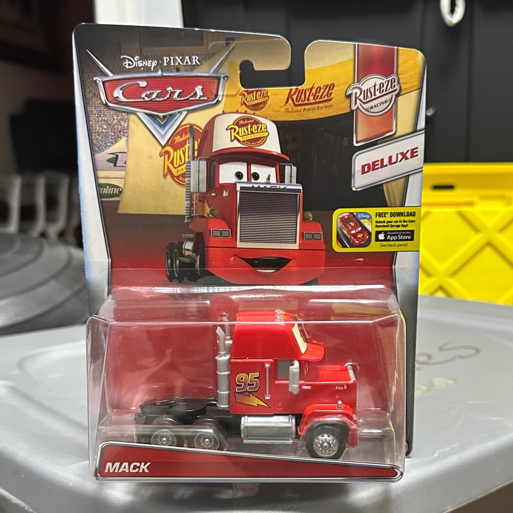 Mattel Cars Mack Truck Toy - Red and Black